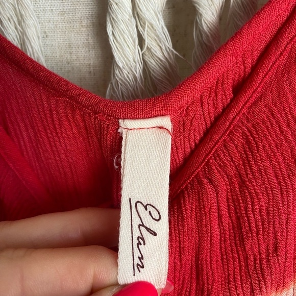 Elan Cover Up Slipdress in Red Tie Dye Size Large - Picture 9 of 10
